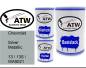Preview: Chevrolet, Silver Metallic, 13 / 13S / WA9021: 500ml Lackdose + 500ml Klarlack + 250ml Härter - Set, von ATW Autoteile West.